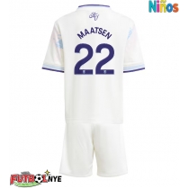 Camiseta Aston Villa Ian Maatsen #22 Tercera Equipación para niños 2025-26 manga corta (+ pantalones cortos)